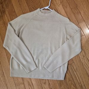 White Stag Women's Beige Crewneck Sweater